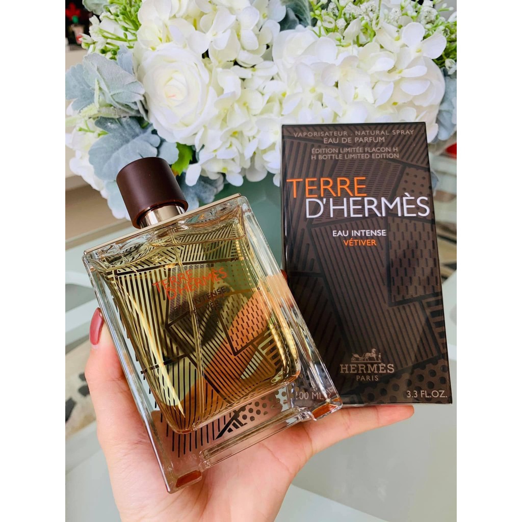 Nước Hoa Terre D'Hermes, Nước Hoa Nam Hermes Terre D'Hermes Eau Intense Vetiver EDP 100ml Chính Hãng