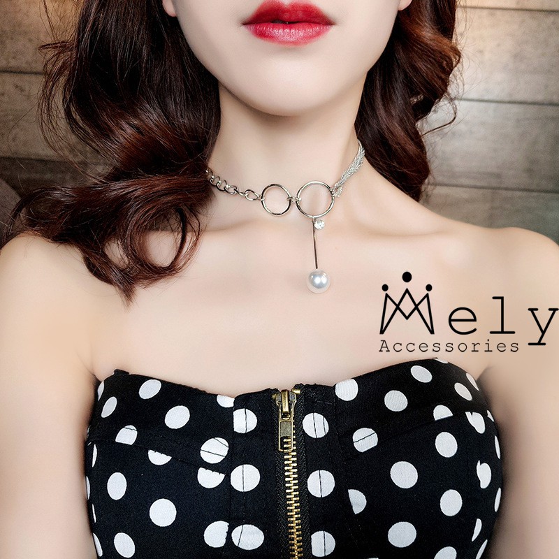 VÒNG CỔ CHOKER HẠT NGỌC CÁ TÍNH - MELY 682