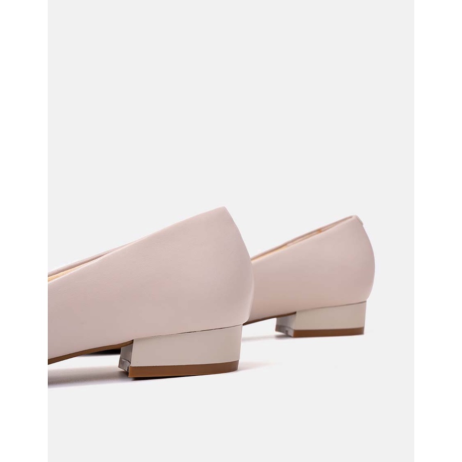 Giày búp bê Nữ Thời Trang JUNO mũi nhọn khóa trang trí BB03058