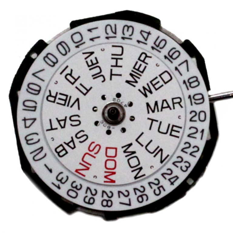Máy đồng hồ Miyota 2105 lịch thứ ngày hướng 3h quartz movement