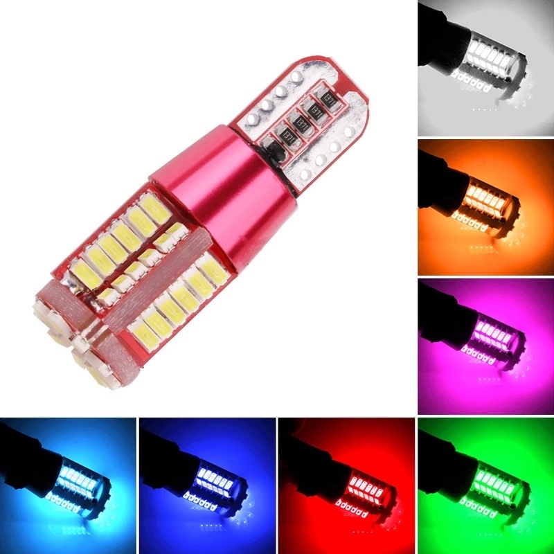 Đèn Led T10 168 192 W5W 57 SMD Siêu Sáng Cho Xe Hơi