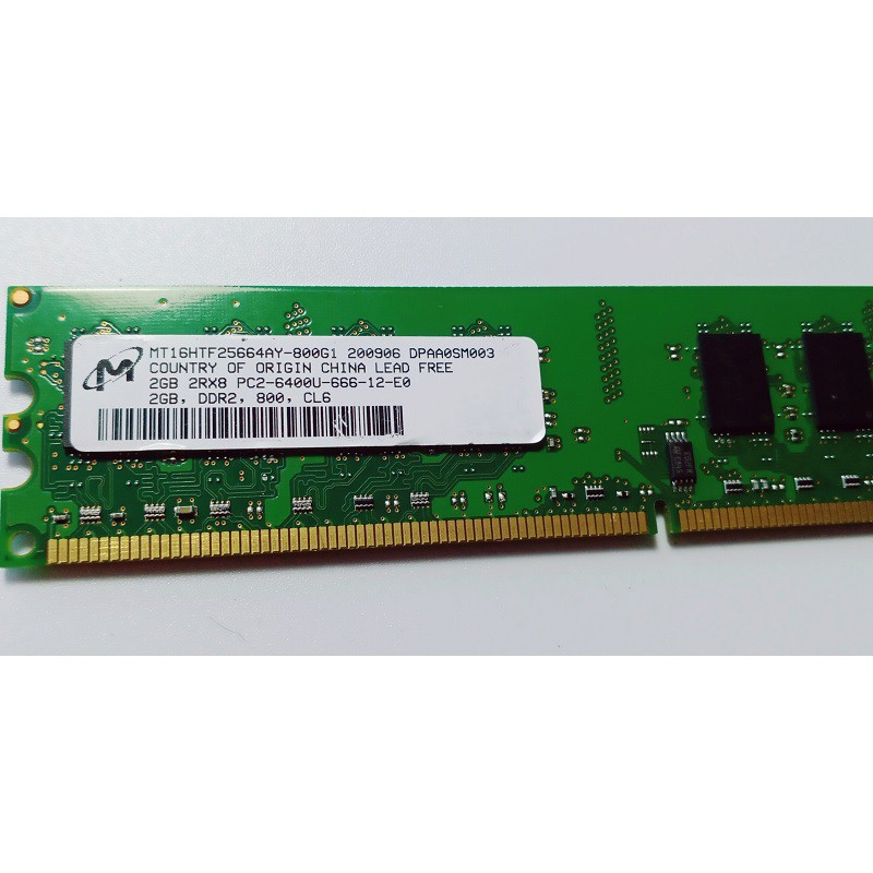 Ram PC ddr2 1GB bus 667/800, hàng tháo máy chính hãng, bảo hành 6 tháng