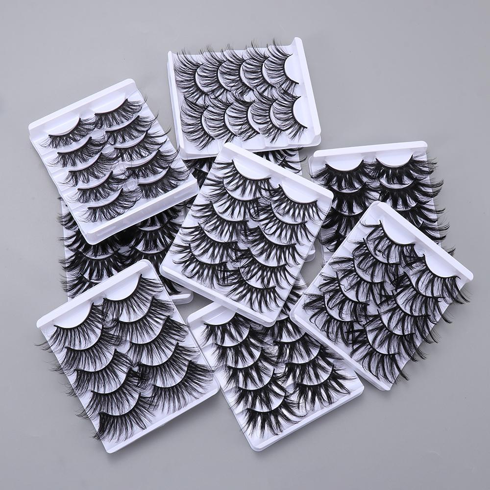 Bộ 5 Cặp Lông Mi Giả Nhiều Lớp Tạo Hiệu Ứng 6D Tự Nhiên MIH SKONHED