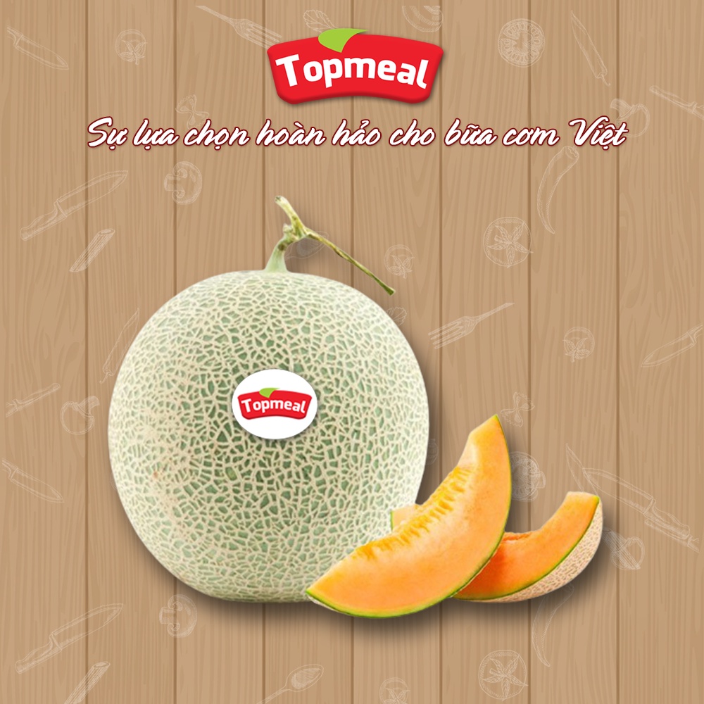 HCM - Dưa lưới Topmeal (1.3 - 1.6kg) - [Giao nhanh TPHCM]
