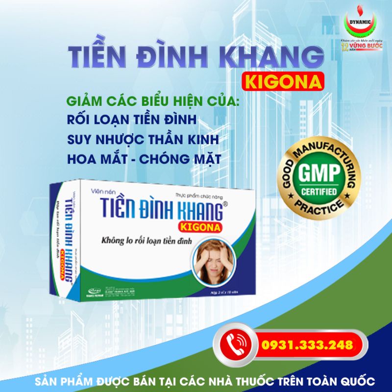 Giảm rối loạn tiền đình - Tiền Đình Khang - Hộp 30 viên & hộp 60 viên