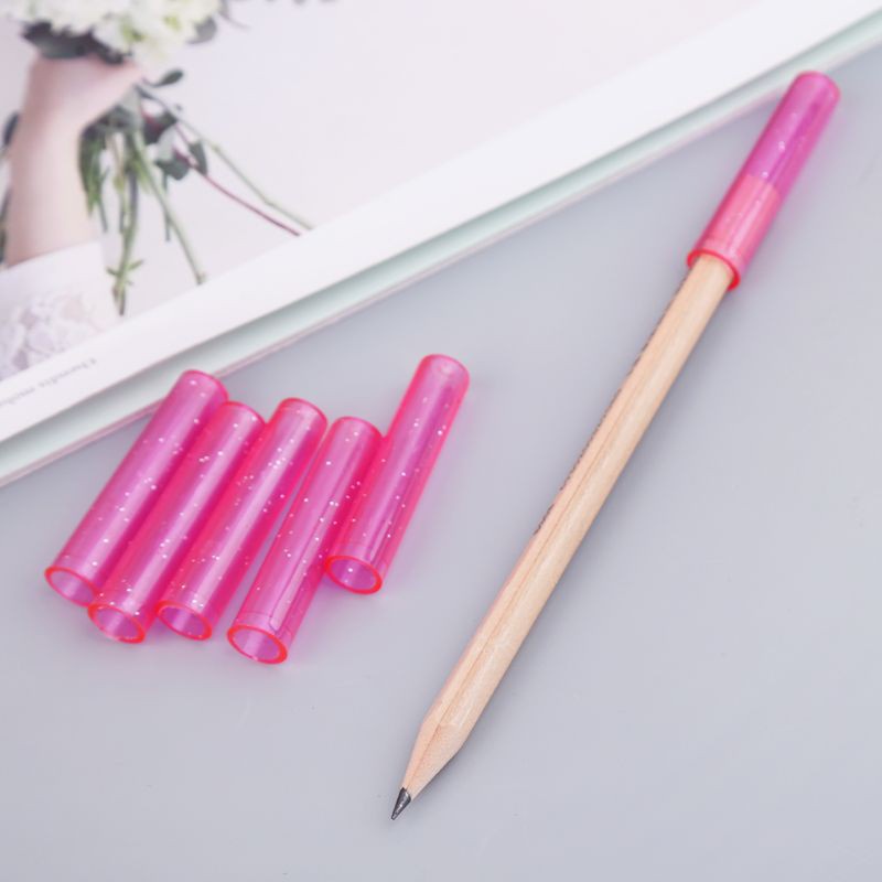 Set 6 Nắp Nhựa Bảo Vệ Đầu Bút Chì Tiện Dụng Mới