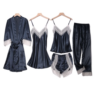 áo nữ đồ bộ pyjama Đồ mặc nhà pijama Set đồ ngủ tùy chọn thời trang nữ tính đồ ngủ nữ tiểu thư dễ thương lụa sexy cute bigsize dài tay hai 2 dây