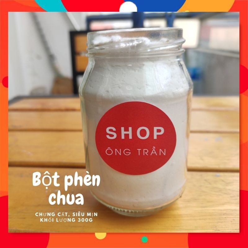 50g Bột phèn chua chưng cất khử mùi hôi nách,hôi chân, nguyên chất 100%, bột siêu mịn