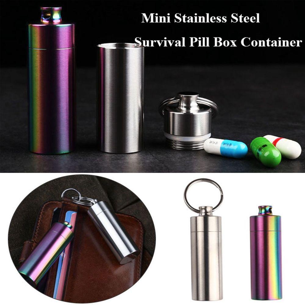 Bình Đựng Nước Mini Bằng Thép Không Gỉ Tiện Dụng Mang Theo Du Lịch Cắm Trại