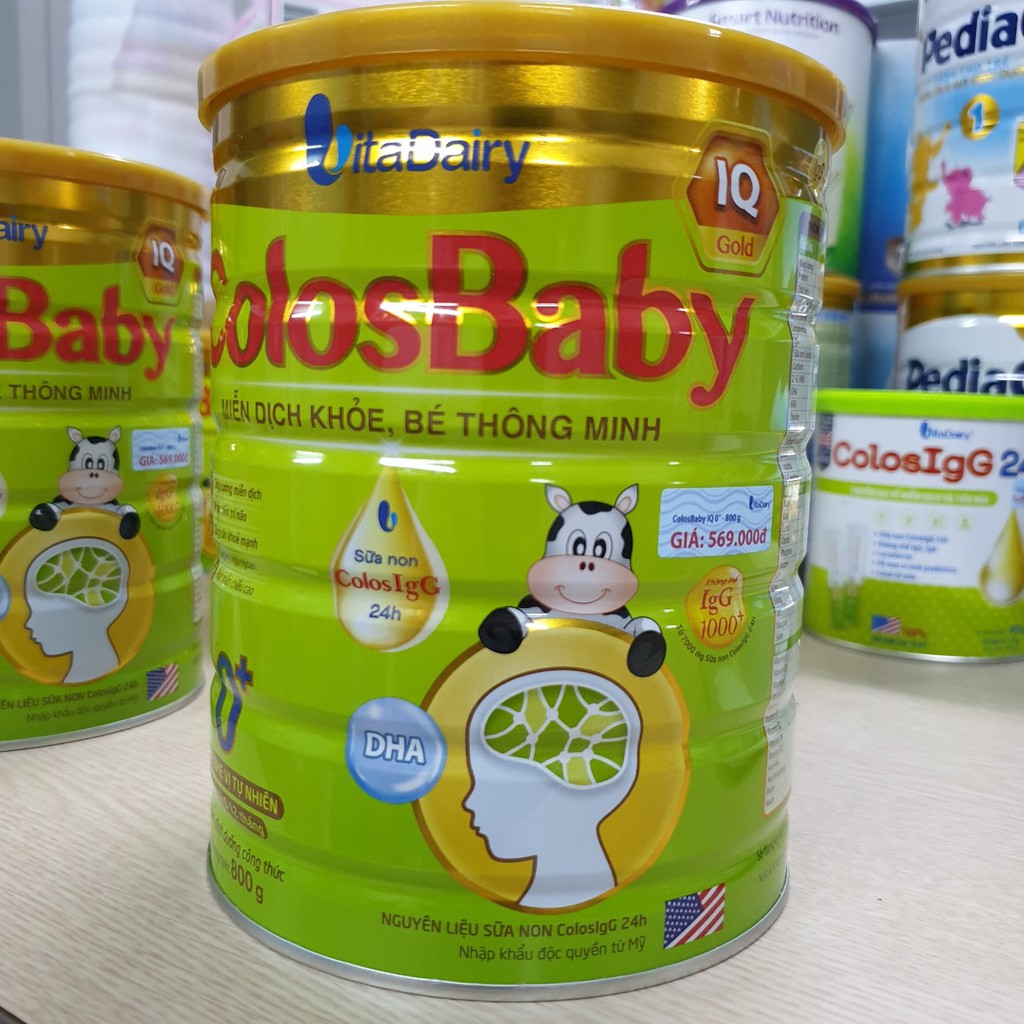 Sữa Colosbaby IQ gold 0+, 1+, 2+ 800g [Date 2023]