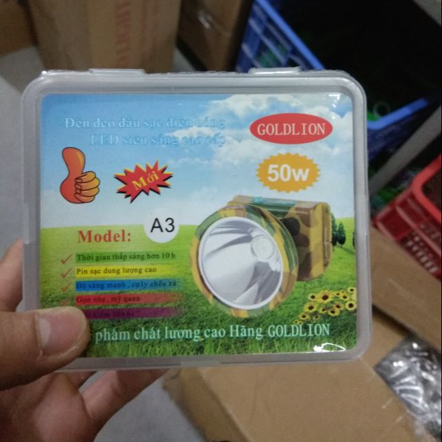 Đèn pin đeo đầu A3 50w