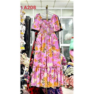 Mẫu mới--maxi lụa quảng châu bo thun