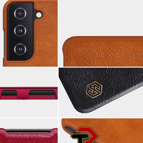 Bao Da Nillkin QIN Cho Galaxy S21+/ S21 Plus/ S21 Ultra Chính Hãng - Có Khe Cài Thẻ