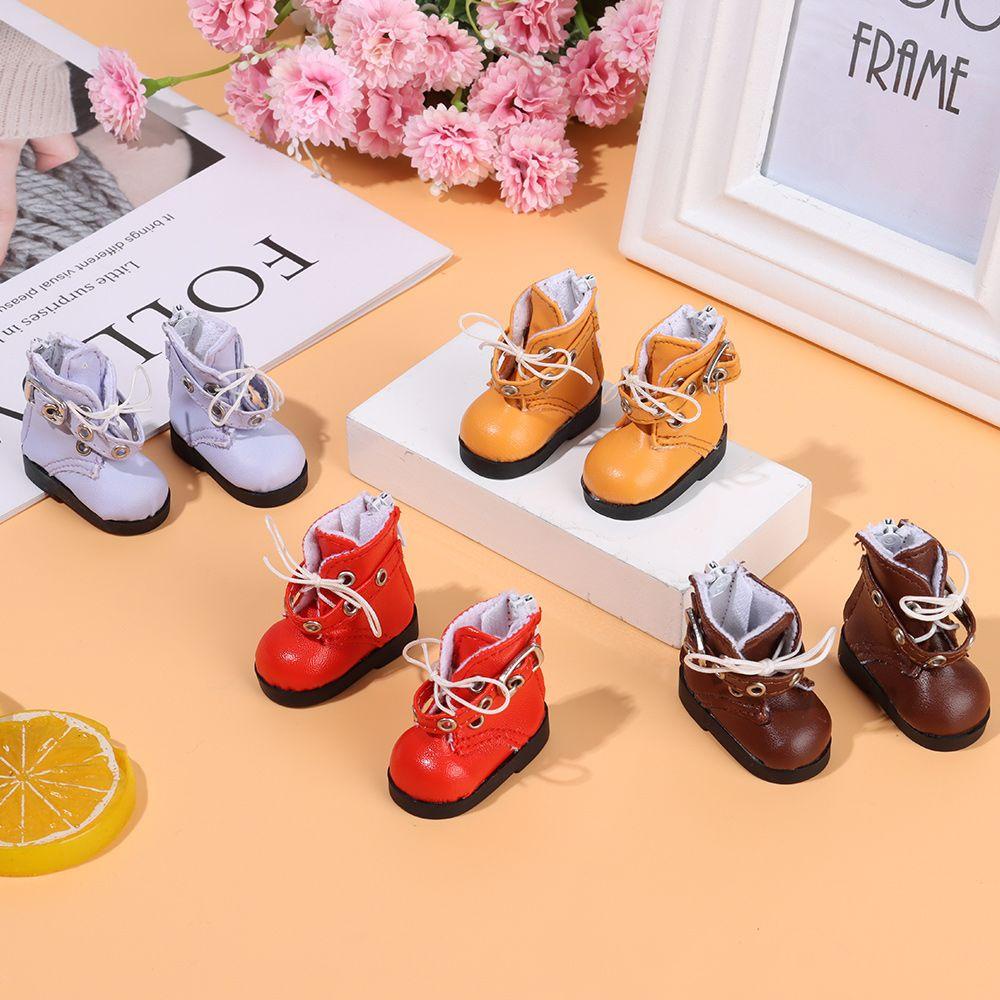 RAINBOW Giày Boot Thời Trang Xinh Xắn Cho Búp Bê 15~20cm Tỉ Lệ 1 / 12