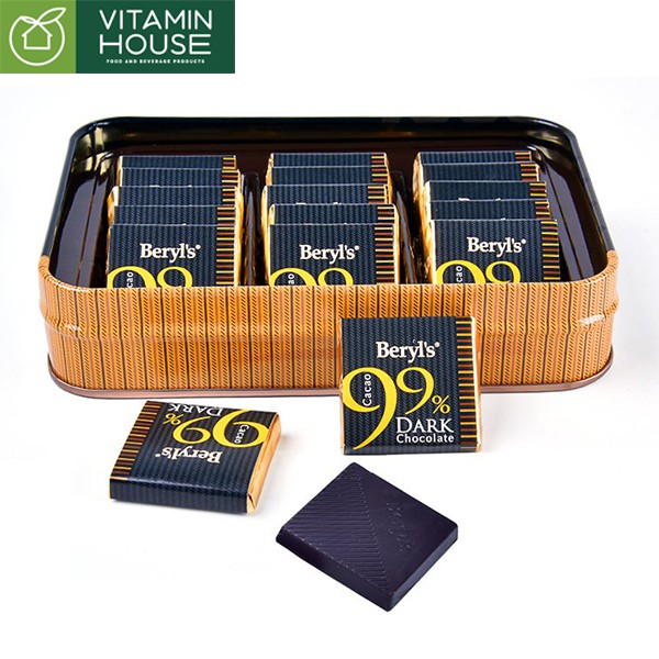 Socola Đắng Beryl's 99% Cacao 108g date T4/24 [VITAMIN HOUSE]