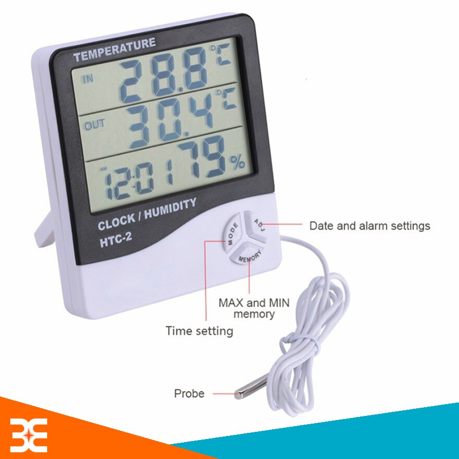 Đồng Hồ Đo Nhiệt Độ - Độ Ẩm HTC2 ( BH : 1 tháng )