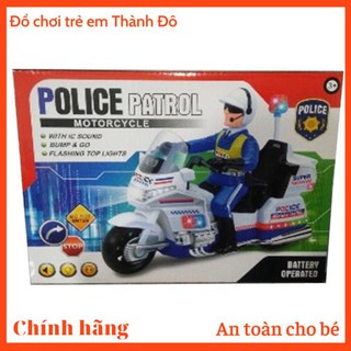 Đồ chơi cảnh sát sát đi xe máy chạy pin