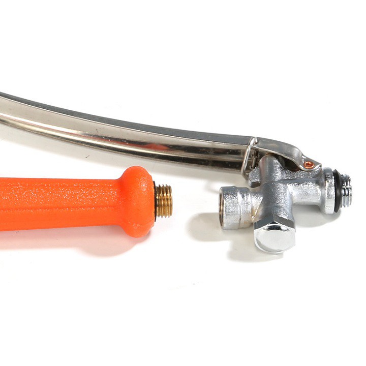 Tay bóp tưới cây, phun thuốc Inox Đài Loan màu cam