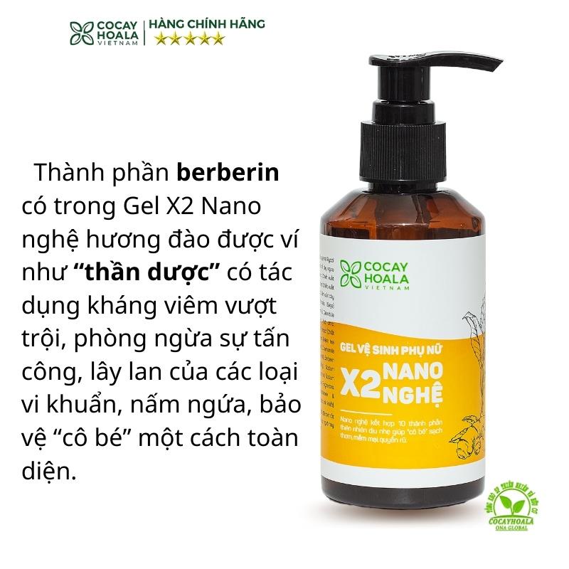 Dung Dịch Vệ Sinh Phụ Nữ Cocayhoala Hồng Mịn Se Khít Hết Ngứa Loại Bỏ Mùi Hôi Gel X2 Nano Nghệ Cỏ Cây Hoa Lá 150 ml