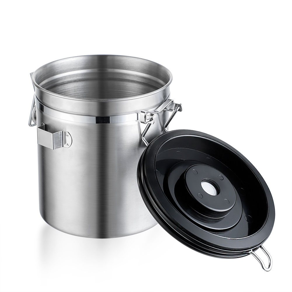 Hũ Đựng Bột Cà Phê Có Vòng Thép Không Gỉ Giữ Kín Hơi Dung Tích 1.5L / 1.8L