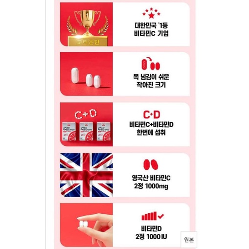 Vitamin CD Eundan Vitamin C 1000mg Vitamin D 1000 IU