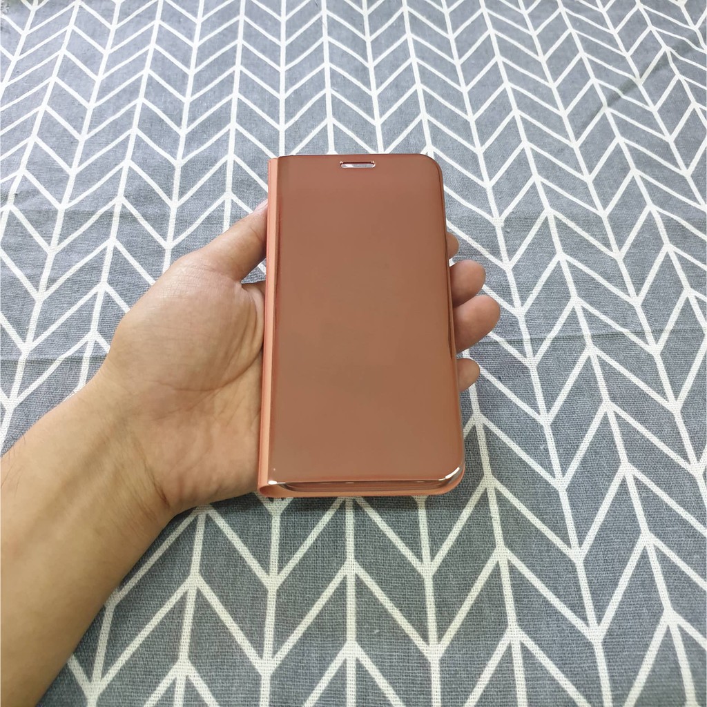 Bao Da Clear View Standing Cover Oppo F9