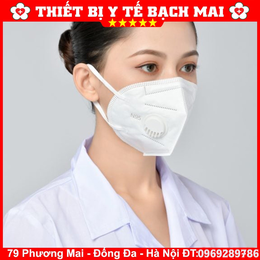 [Lẻ 01 Chiếc] Khẩu Trang 3D N95 NEWERA GLOBAL 5 Lớp Lọc Kháng Khuẩn, Ngăn Bụi Mịn, Có Van Thở