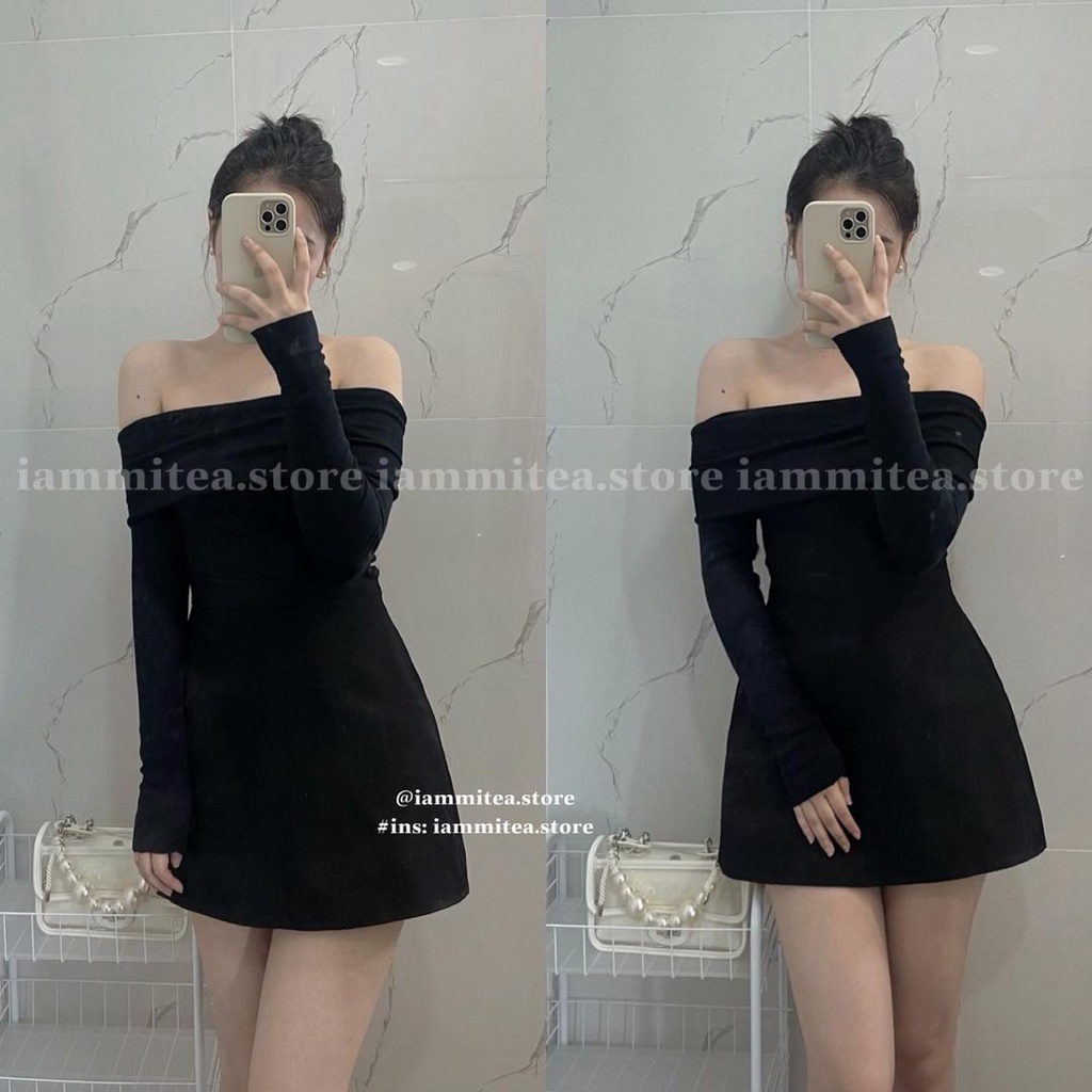 Áo trễ vai Iammitea siêu xinh phong cách Hàn Quốc