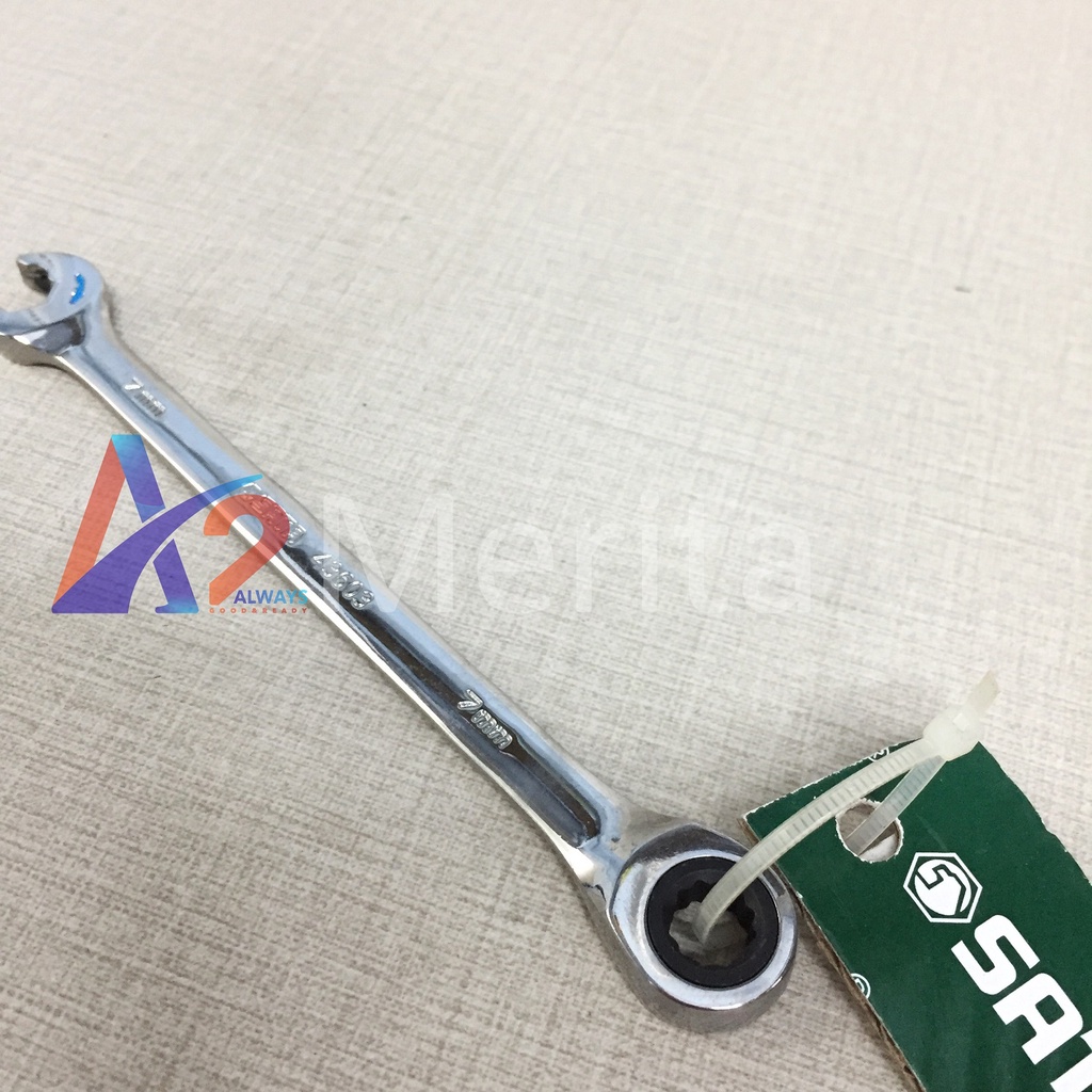 Cờ lê tự động 2 đầu vòng miệng sata 7mm 43603