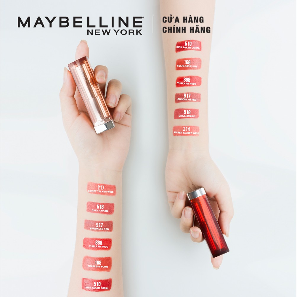 (HSD 07/2022) Son Màu Mượt Môi Maybelline New York ColorSensational 3,9g