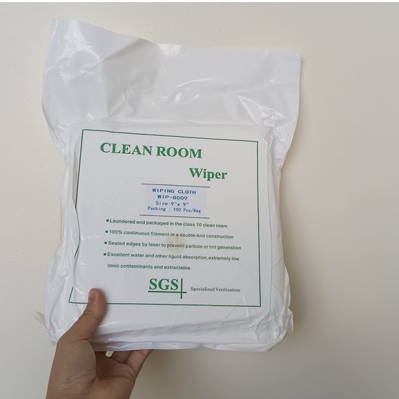 ( 100Pcs/Túi) Khăn Lau Phòng Sạch 8009 Chống Tĩnh Điện Sử Dụng Nhằm Vệ Sinh Các Loại Bụi Bẩn, Hóa Chất, Lcd, 