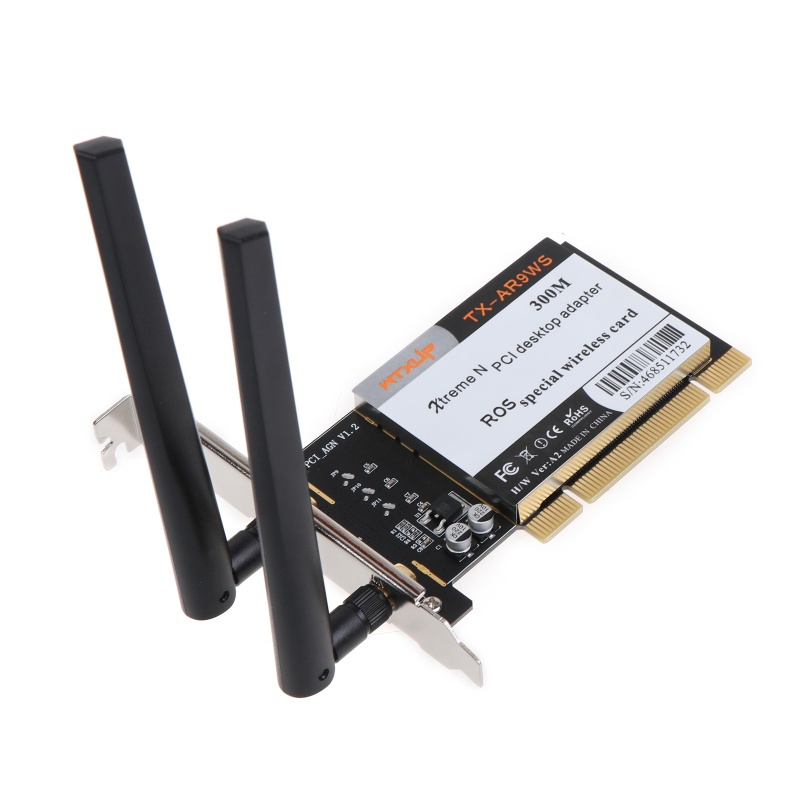 Thẻ WiFi Băng Tần Kép Không Dây AR9223 300M PCI Dành Cho Máy Tính Để Bàn Chơi Game