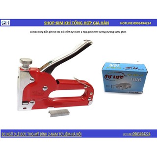Súng bắn ghim tự lực và 5000 đạn ghim 16/8mm