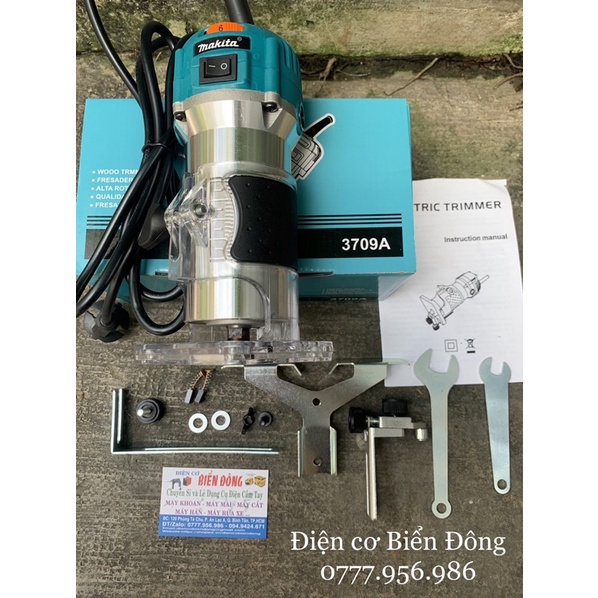 Máy Phay Gỗ 🍓 FREESHIP 🍓 Máy Phay Gỗ MAKITA 6mm RT3709 có điều tốc THÁI LAN với thích hợp soi mộng gỗ, phay gỗ, tạo rãnh