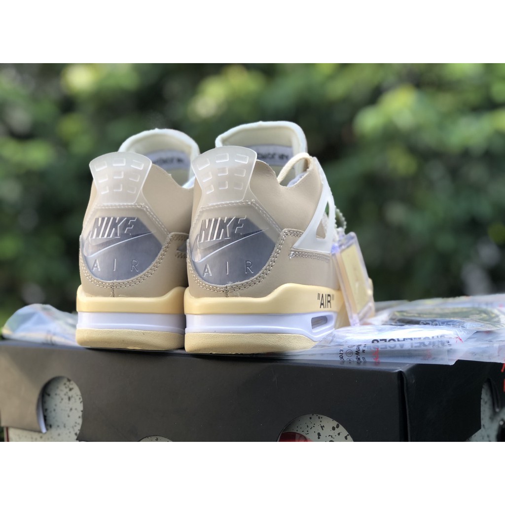 Giày Jordan 4 Retro Off-White Sail thể thao nam nữ đế cao hàng cao cấp FULL BOX | BigBuy360 - bigbuy360.vn