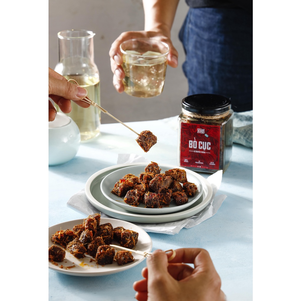 [KHÔ THIỆT] KHÔ BÒ CỤC - Cay vừa - Hũ 220gr | BigBuy360 - bigbuy360.vn