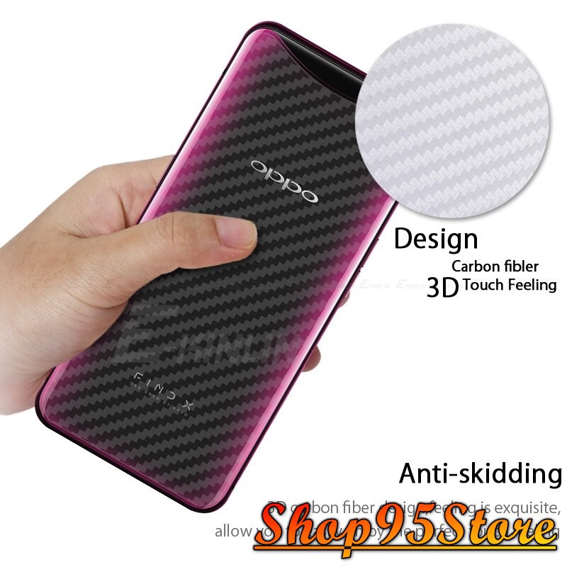 Dán carbon mặt lưng dành cho Oppo F5 / F7 / F9 / F11 / F11 pro / a37 / A71 / A83 ....