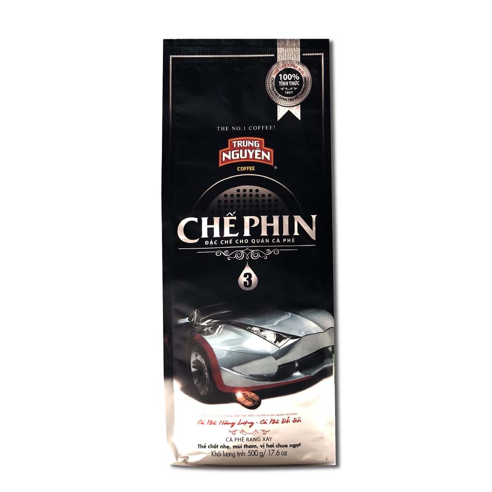 Cà phê Trung Nguyên rang xay Chế Phin 1 - 2 - 3 - 4 - 5 (500g/ gói) - pha phin