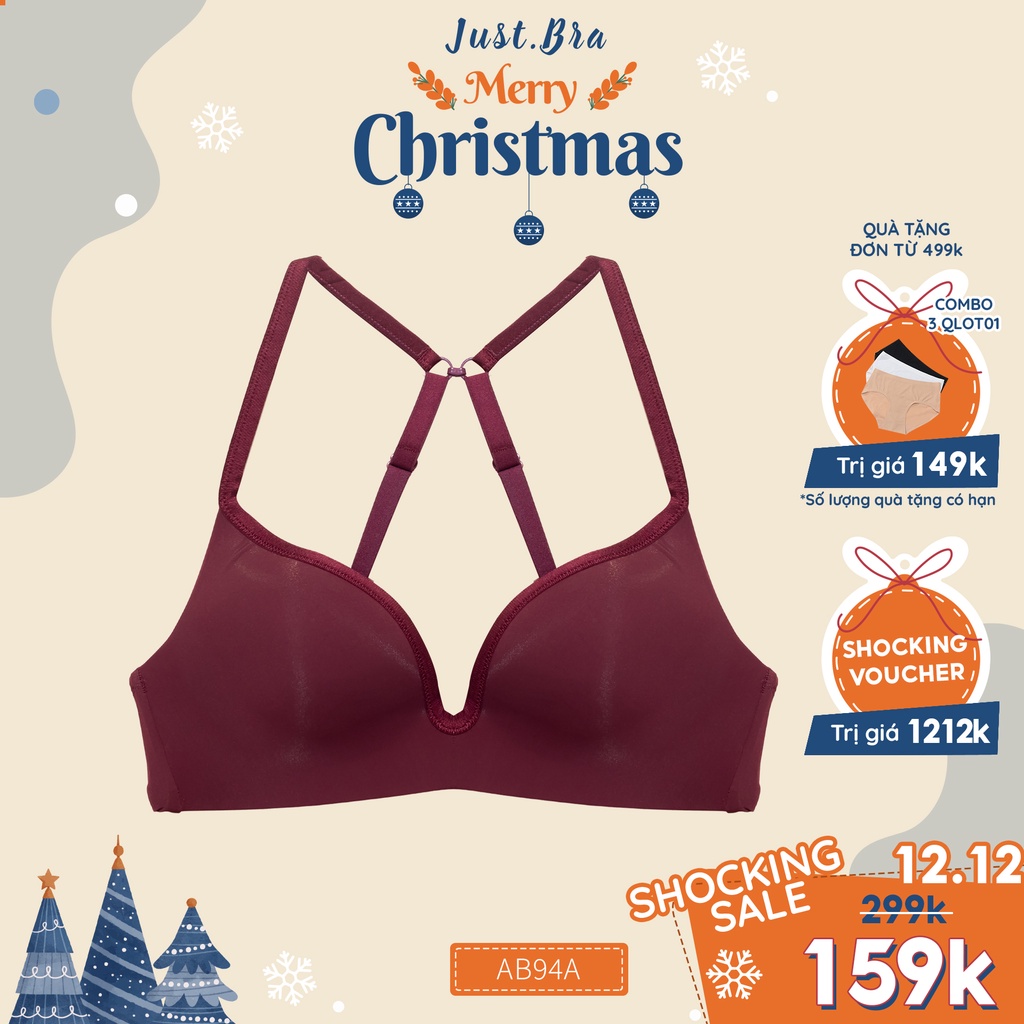 [Mã WABRJM12 giảm 10% đơn 99K] Áo ngực Just Bra basic mút mỏng không gọng AB94A