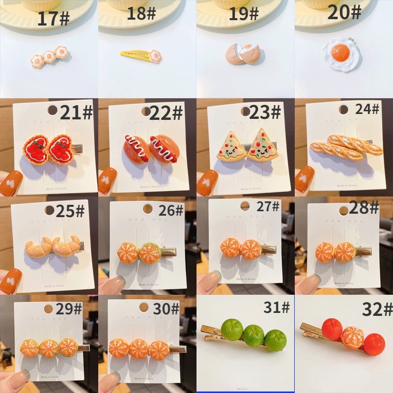 Kẹp tóc hình thức ăn độc đáo vui nhộn thời trang
