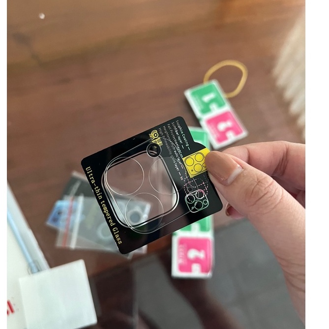 Miếng Dán kính Camera cho iPhone 13 Pro Max, 13, ,13 Pro, Trong suốt bảo vệ camera toàn diện