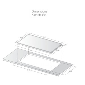 Bếp từ đôi Lorca TA-1006C - BH 3 năm, Hàng chinh hãng, Đổi mới trong 30 ngày