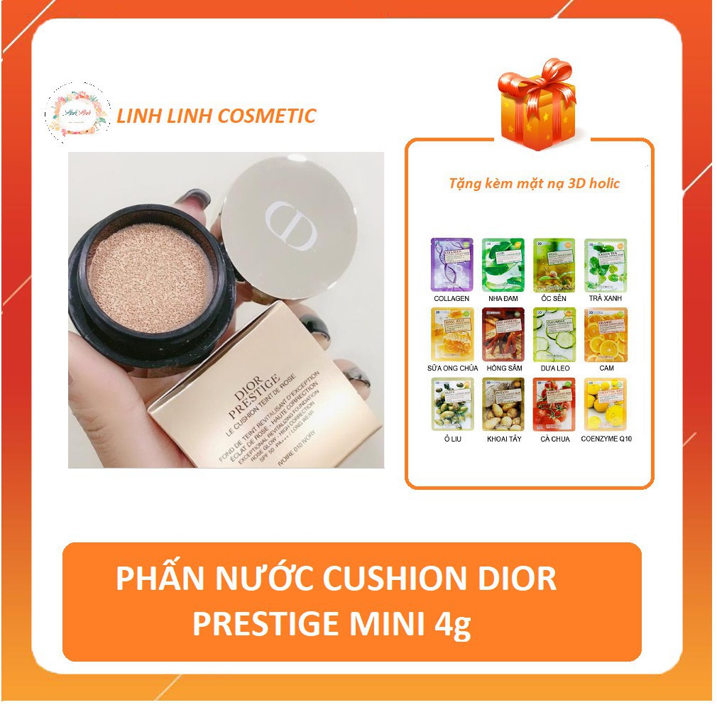 (tặng kèm mặt nạ 3D) PHẤN NƯỚC CUSHION DIOR PRESTIGE MINI 4g