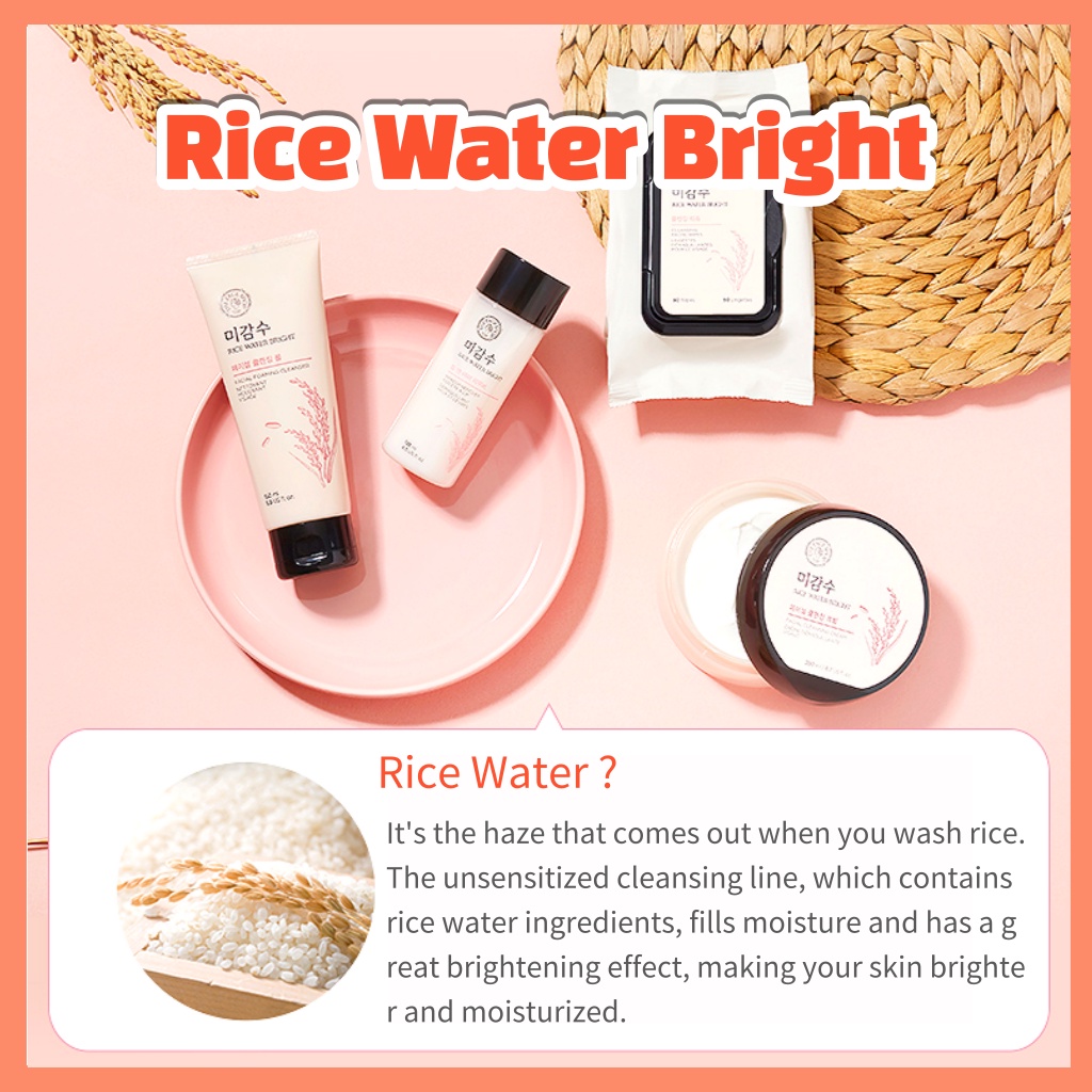 [THE FACE SHOP] Rice Water Bright Foaming Cleanser 150ml / 300ml