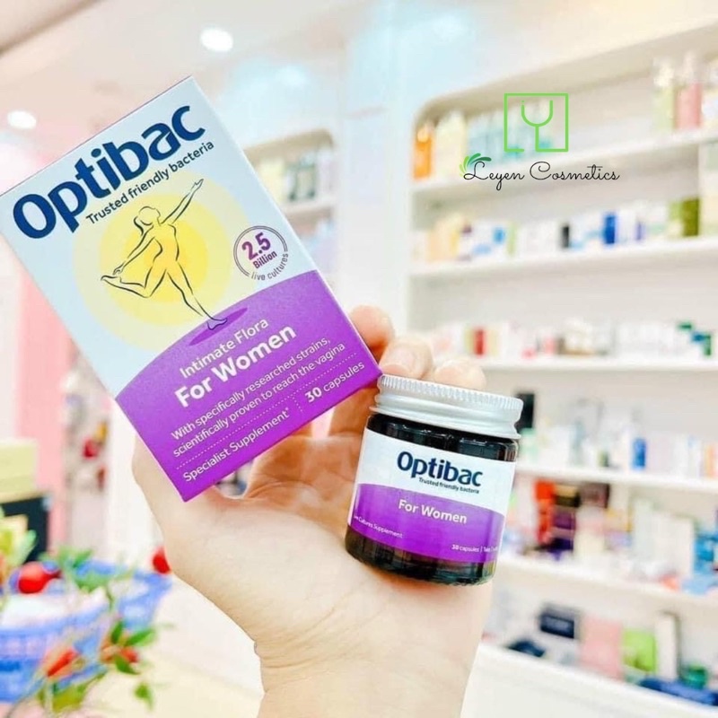 Optibac tím for women 30 viên mẫu mới chính hãng