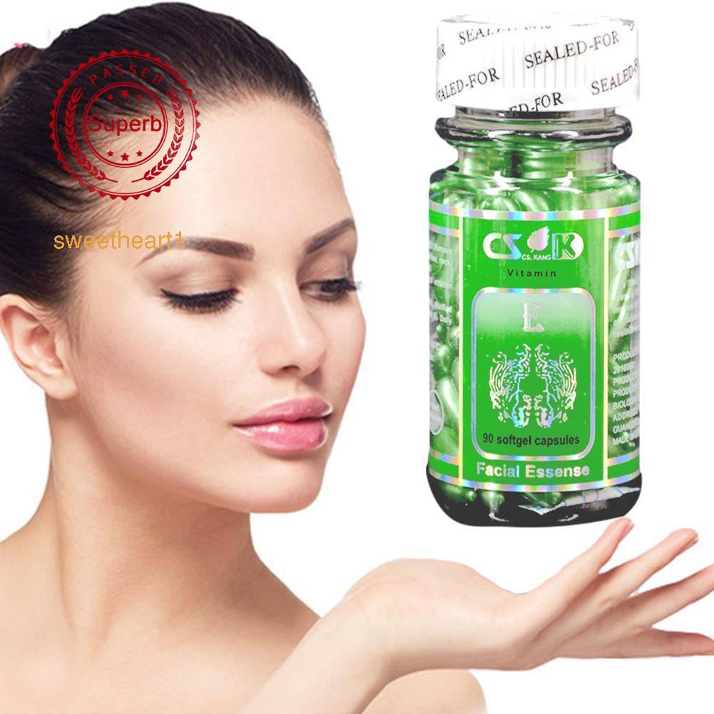 (Hàng Mới Về) Serum Dạng Viên Nang Vitamin E Trị Mụn Ẩm Dưỡng Trắng Làm Da M8A4