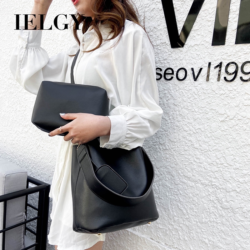 Túi xách màu trơn thời trang Hàn Quốc nữ tính IELGY