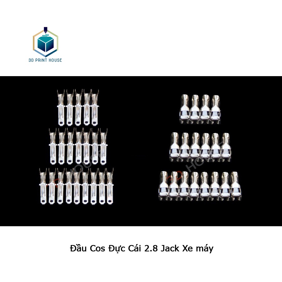 Đầu Cos Ghim Đực - Cái 2.8 cho Jack Xe Máy, Ô tô