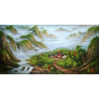 Tranh in sơn dầu VTC Cảnh đẹp thiên nhiên LunaCV-0048 KT 80 x 40 cm sassy