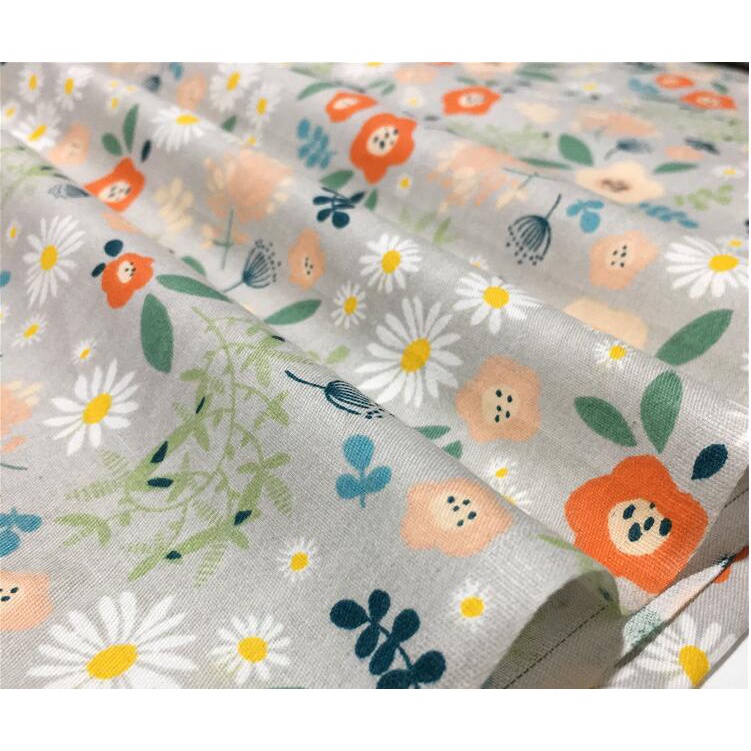 Set 2 Miếng Vải Cotton 40*50cm Họa Tiết Xinh Xắn Chuyên Dụng May Vá Quần Áo